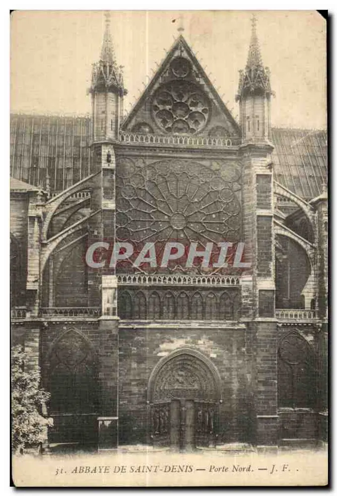 Abadia de Saint-Denis — Porta Norte — J. F. - Frente