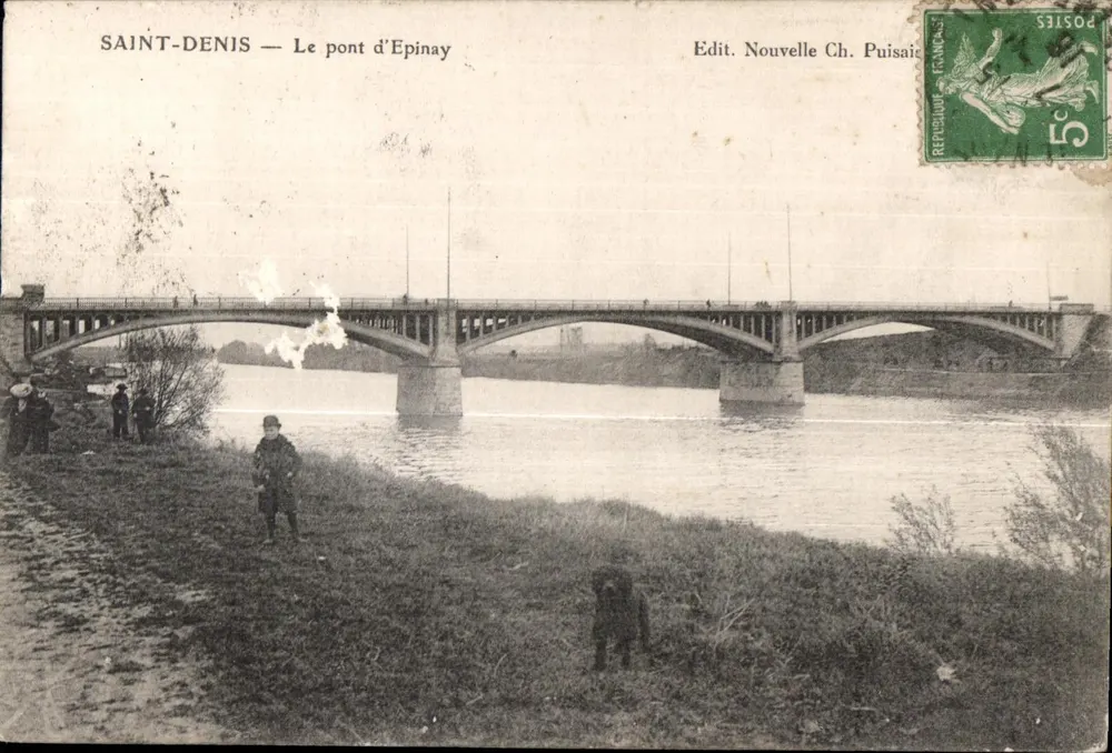 SAINT-DENIS — O ponte de Epinay — Edit. Nouvelle Ch. Puisais - Frente