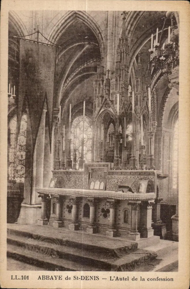 Abbazia di St-Denis — L’altare della confessione — LL.101 - Recto