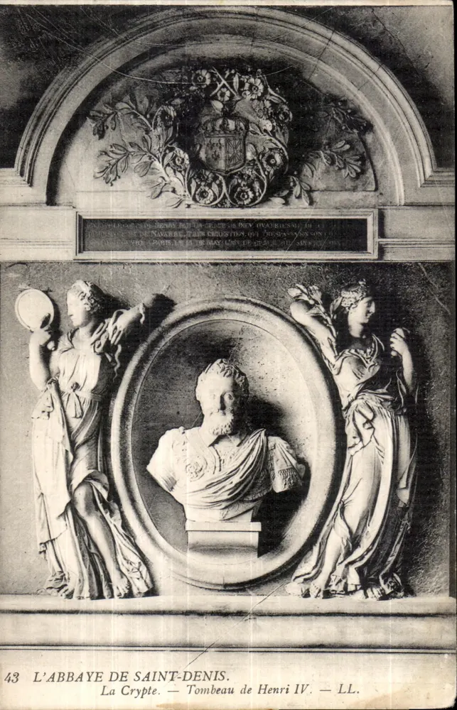 Das Kloster Saint-Denis — Die Krypta — Grabmal von Henri IV — LL. — n°43 - Vorderseite