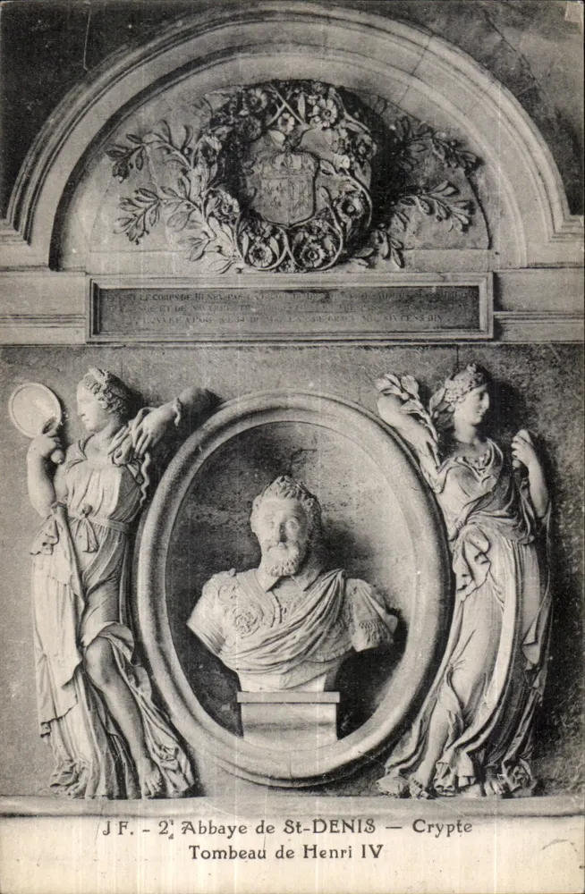 Túmulo de Henrique IV — Cripta da Abadia de Saint-Denis — J.F. - 2ª série - Frente