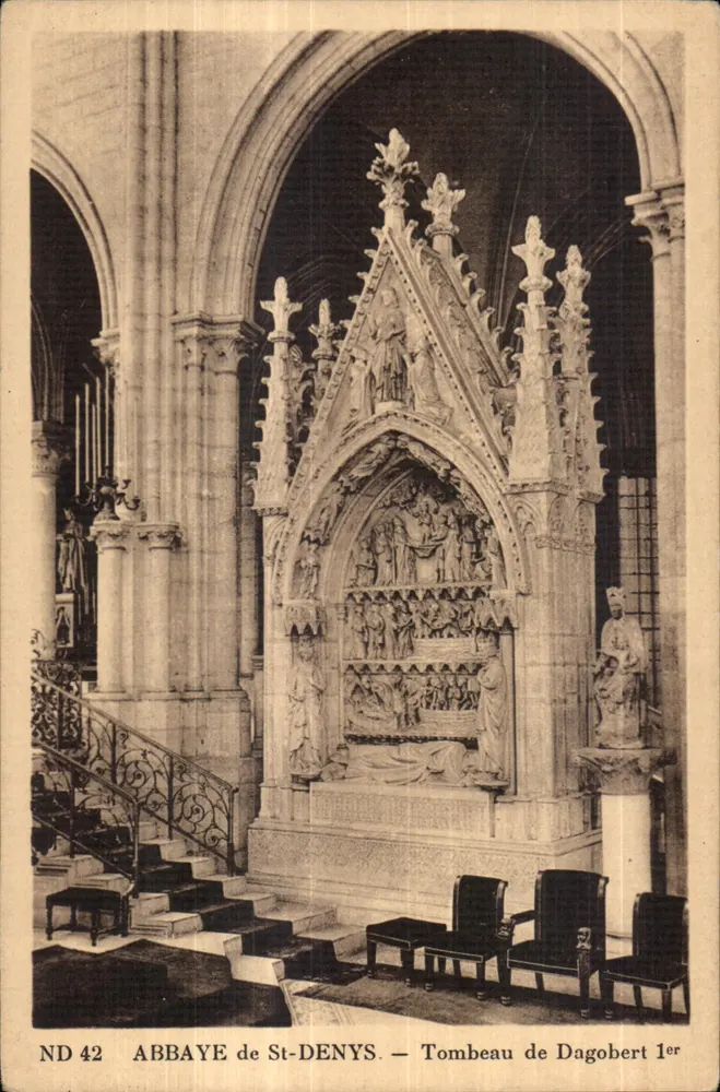 Abadia de São Denís — Túmulo de Dagobert I - Frente