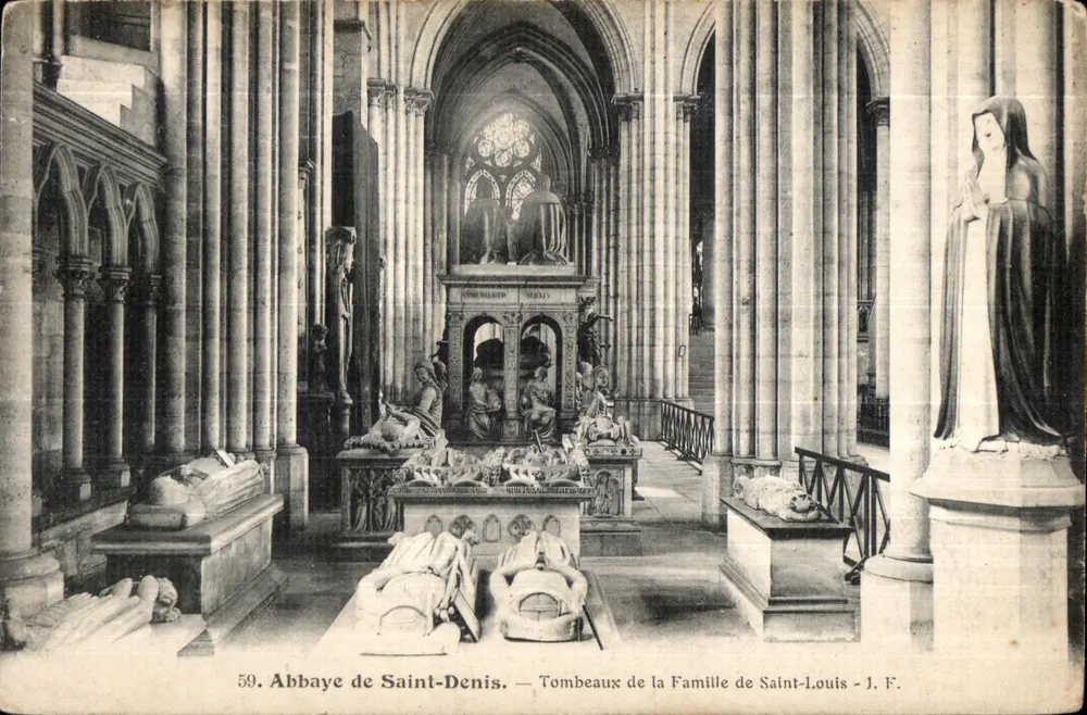 Abtei von Saint-Denis — Grabstätten der Familie Saint-Louis — J. F. Nr. 59 - Vorderseite