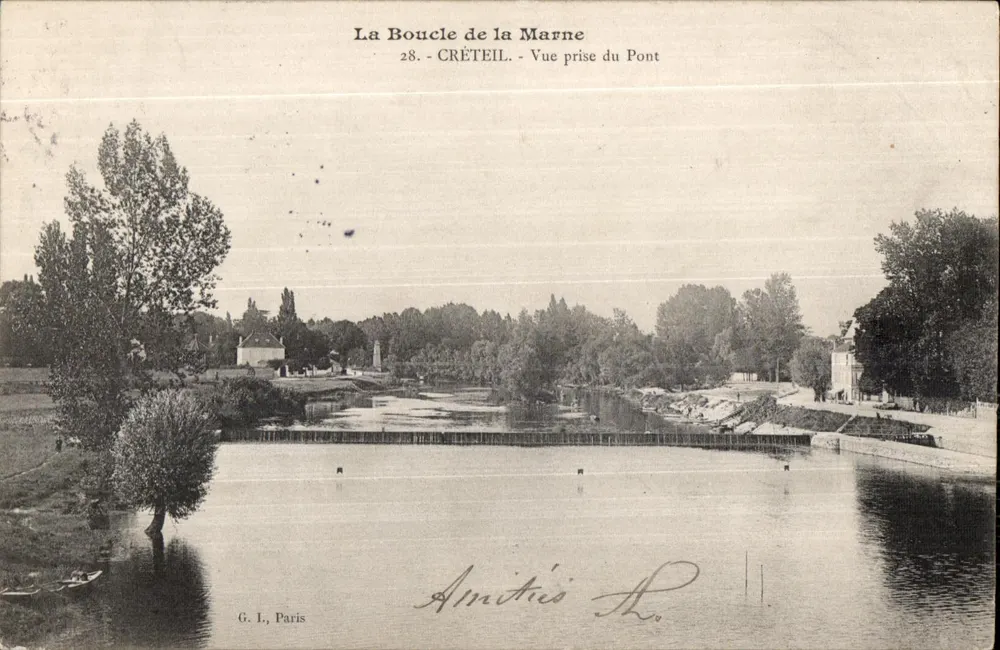 Die Schleife der Marne — Aussicht vom Pont — G. I., Paris, n°28 - Vorderseite