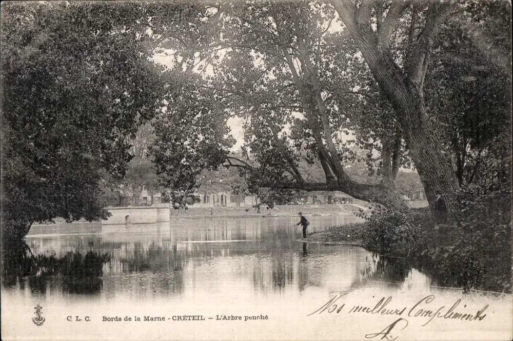 Ufer der Marne - CRÉTEIL — Der geneigte Baum — C.L.C. - Vorderseite