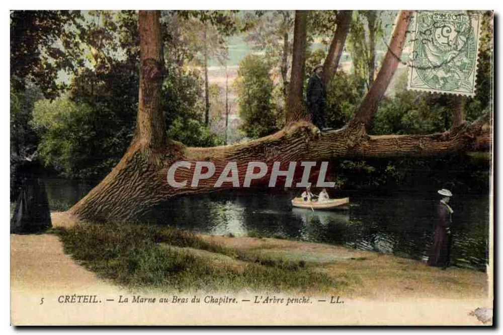 Créteil — Die Marne am Chapitre Arm — Der geneigte Baum — LL. - Vorderseite