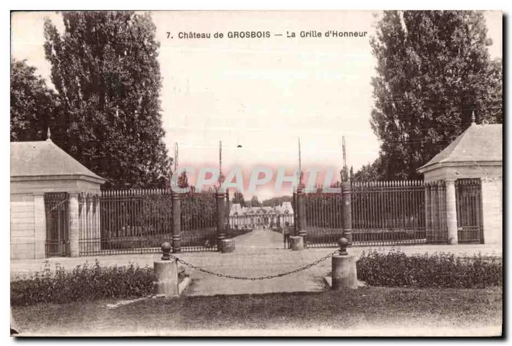 Schloss GROSBOIS — Die Ehrenpforte — M. Mulard, Cuvillier succ., Verlag, Yerres - Vorderseite