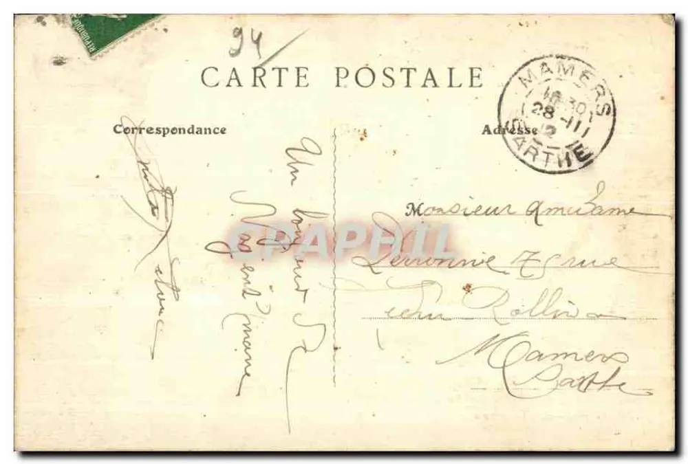 Nogent-sur-Marne — Der Brücke und die Spitze der Insel der Wölfe — E. Faciolle, Foto-Verlag, Le Perreux - Rückseite