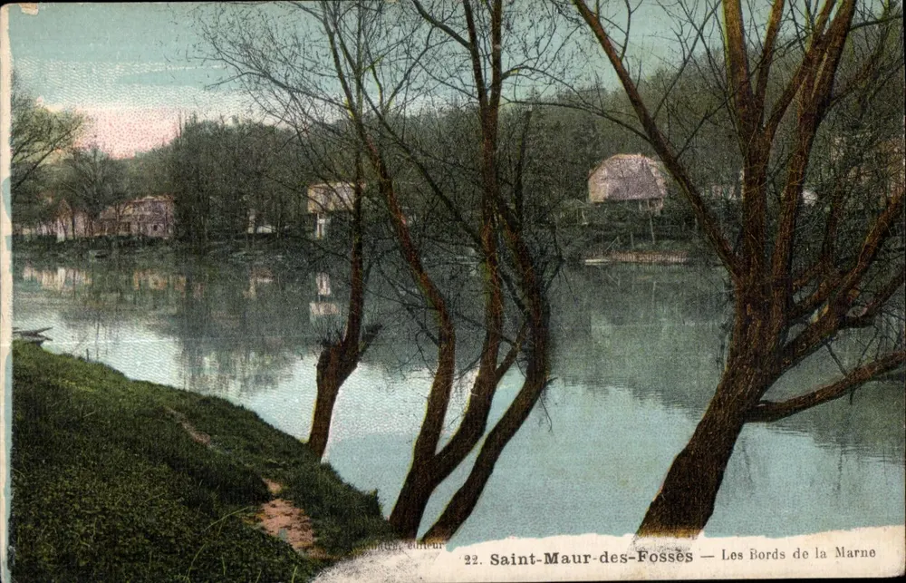 Saint-Maur-des-Fossés — Blick auf die Ufer der Marne — Verlag A. Thimat et H. Bajival, Toulouse, Nr. 22 - Vorderseite