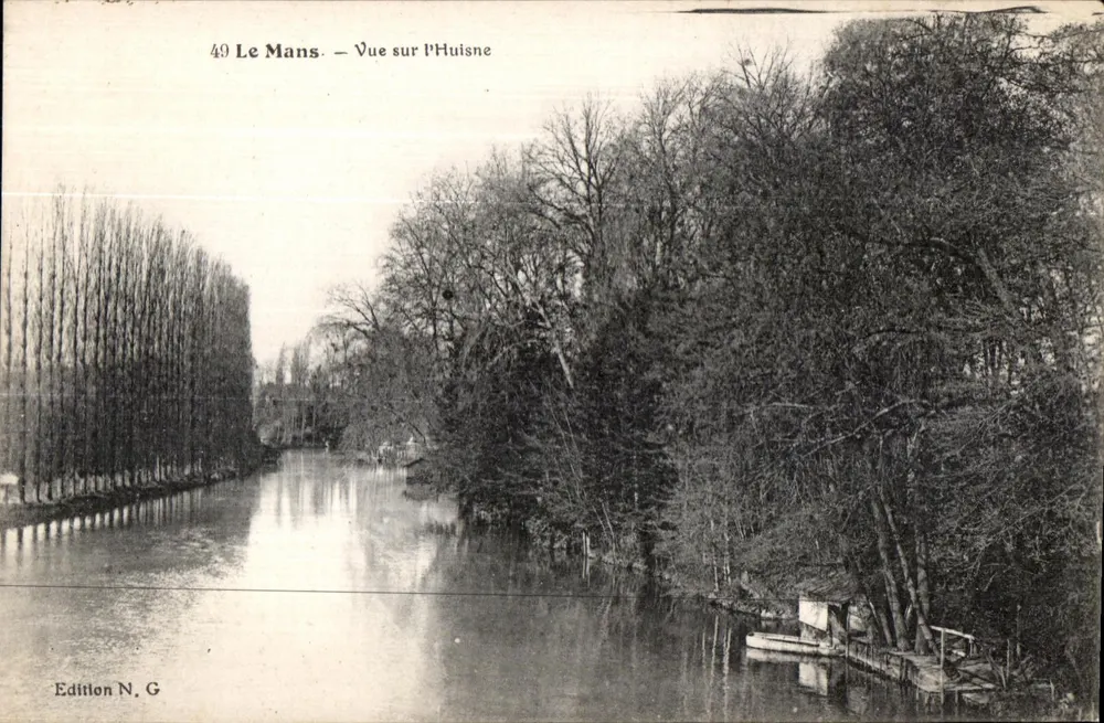 Le Mans — Vista sobre a Huisne — Edição N.G - Frente