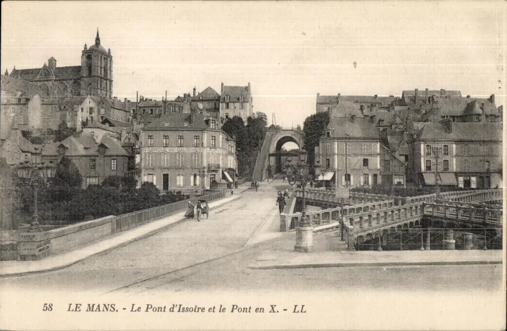 Le Mans — Die Brücke von Issoire und die Brücke in X — LL - Vorderseite