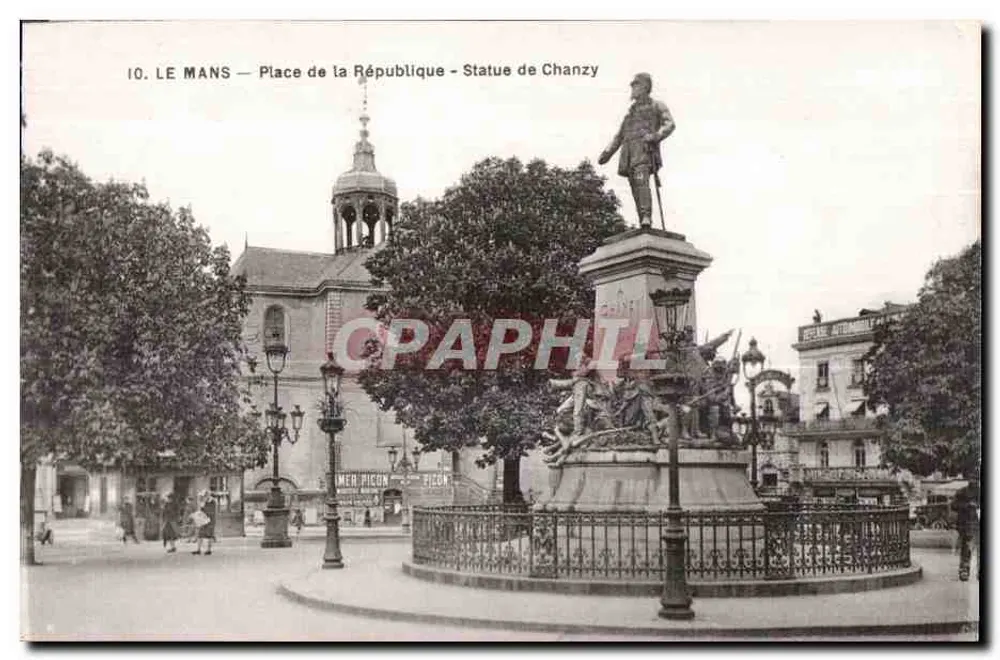 Le Mans — Place de la République — Statue von Chanzy - Vorderseite