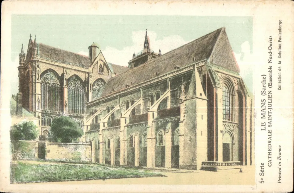 Le Mans (Sarthe) — Catedral de Saint-Julien (Conjunto Noroeste) — Coleção da Solution Pautaubege - Frente