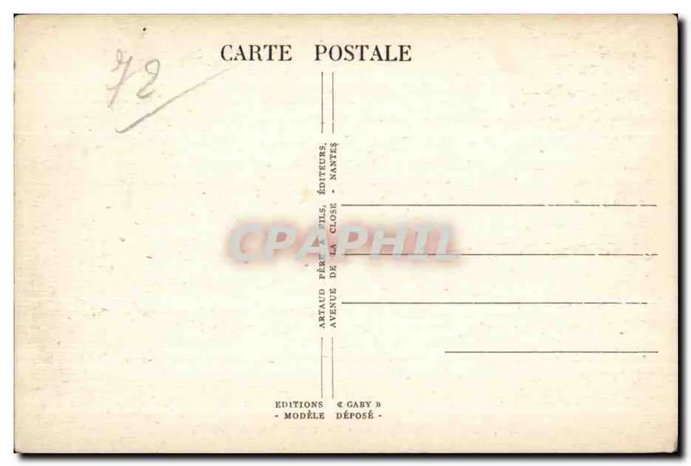 Le Mans (Sarthe) - Der alte Mühlenbrücke — Saby, n° 142 - Rückseite