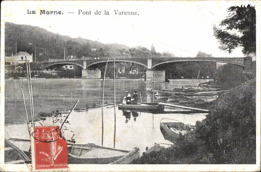 La Marne — Pont de la Varenne — Éditeur non visible - Recto