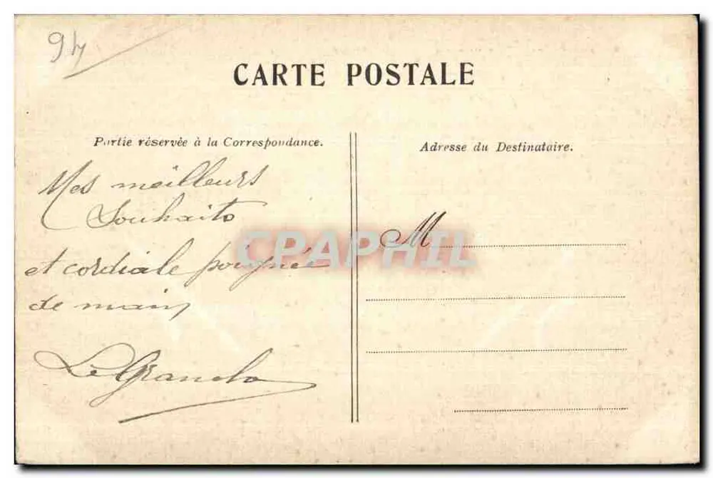 La Marne — Pont de la Varenne — Éditeur non visible - Verso