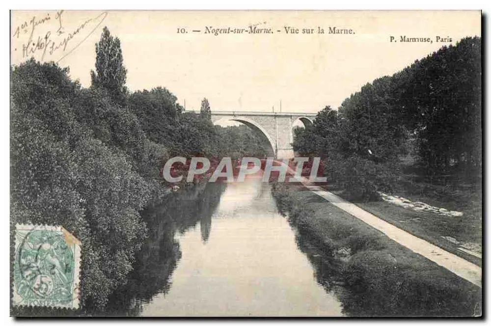 Nogent-sur-Marne — Ansicht der Marne — P. Marmuse, Paris, Nr. 10 - Vorderseite