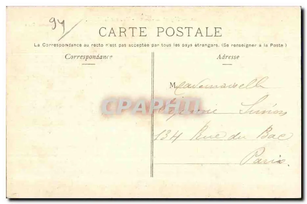 Nogent-sur-Marne — Ansicht der Marne — P. Marmuse, Paris, Nr. 10 - Rückseite