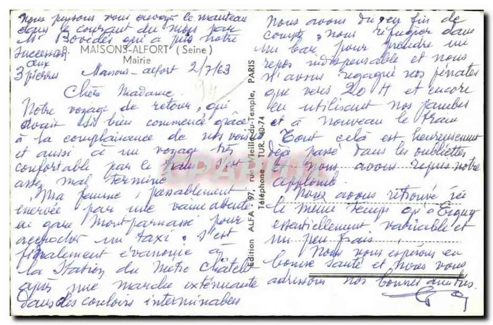 मैसन-अल्फॉर्ट — मैयर कार्यालय और पार्क में स्थापित प्रतिमा — एडिशन अल्फा - पीछे