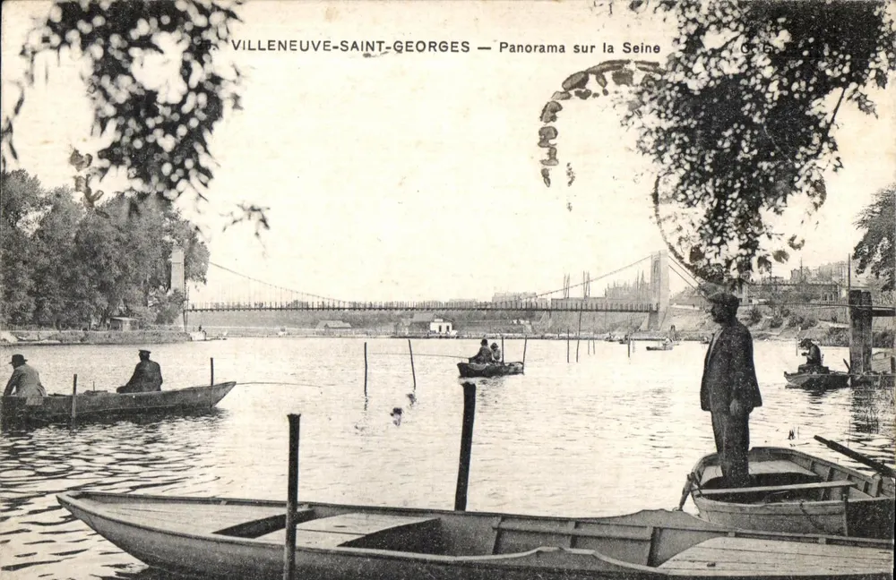 Villeneuve-Saint-Georges — Panorama über die Seine — C.G.B. - Vorderseite