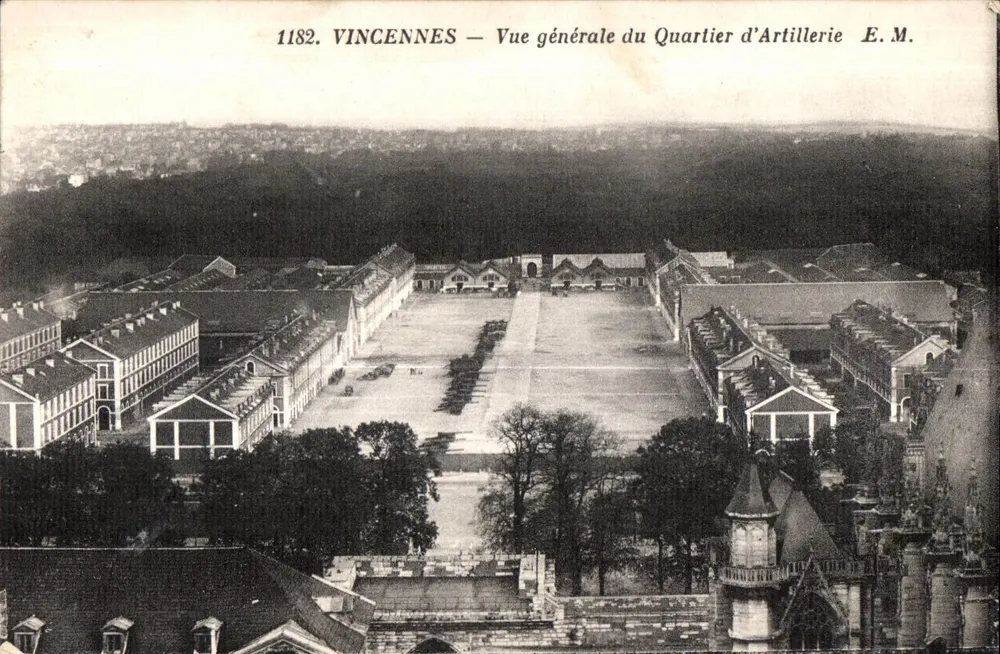 Vincennes — Allgemeiner Blick auf das Artillerieviertel — E.M. n°1182 - Vorderseite