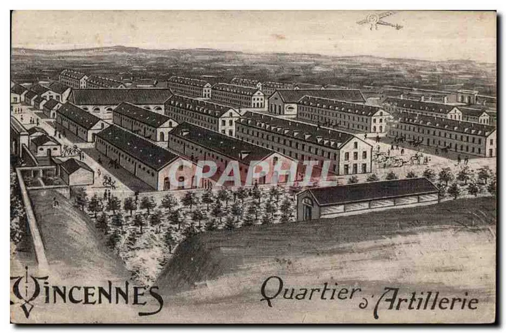 Vincennes — Bairro de Artilharia — editor não identificado - Frente