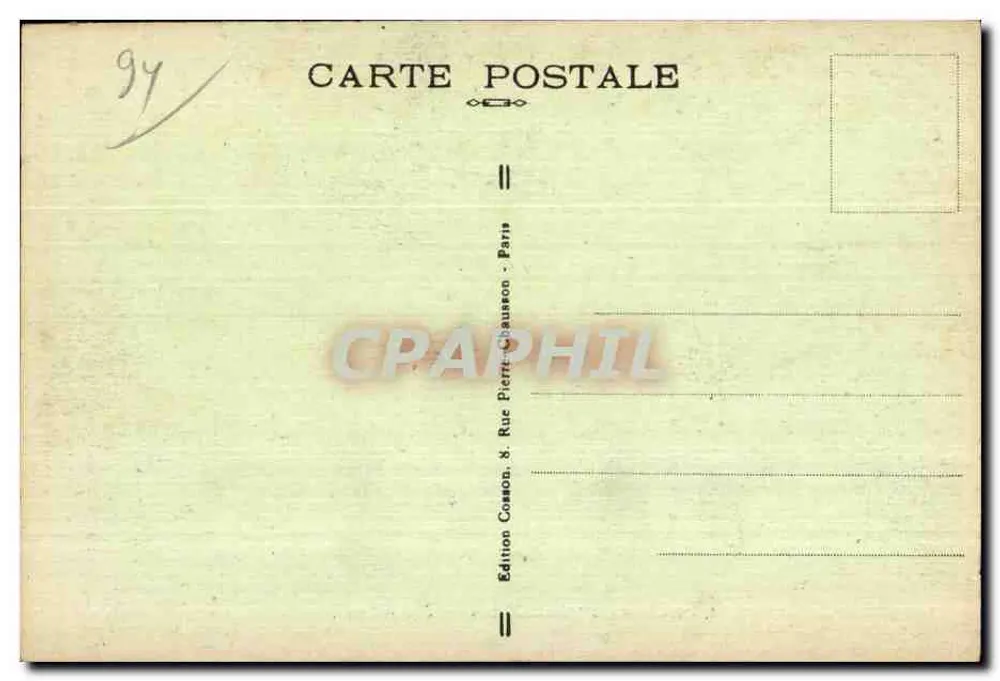 Bois de Vincennes — Uma Grama — Edição Compon, Paris - Verso
