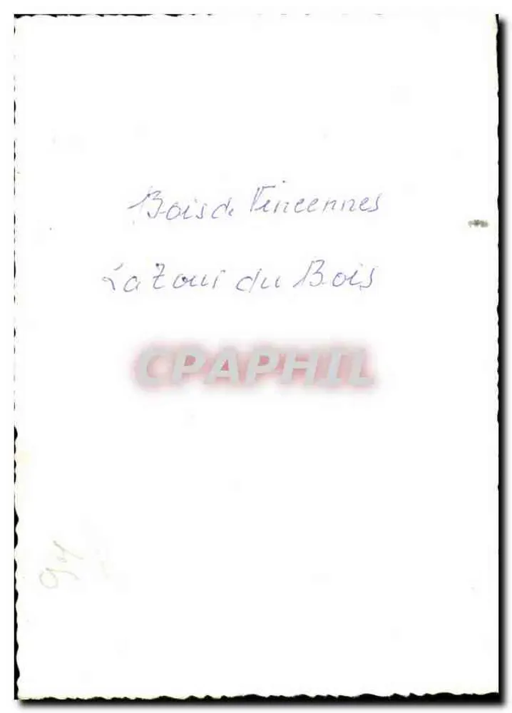 Torre do Bois — Gincennes — 94 - Verso