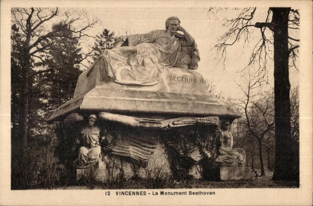 Vincennes - O Monumento Beethoven — editor Polonnée-46, série 12 - Frente