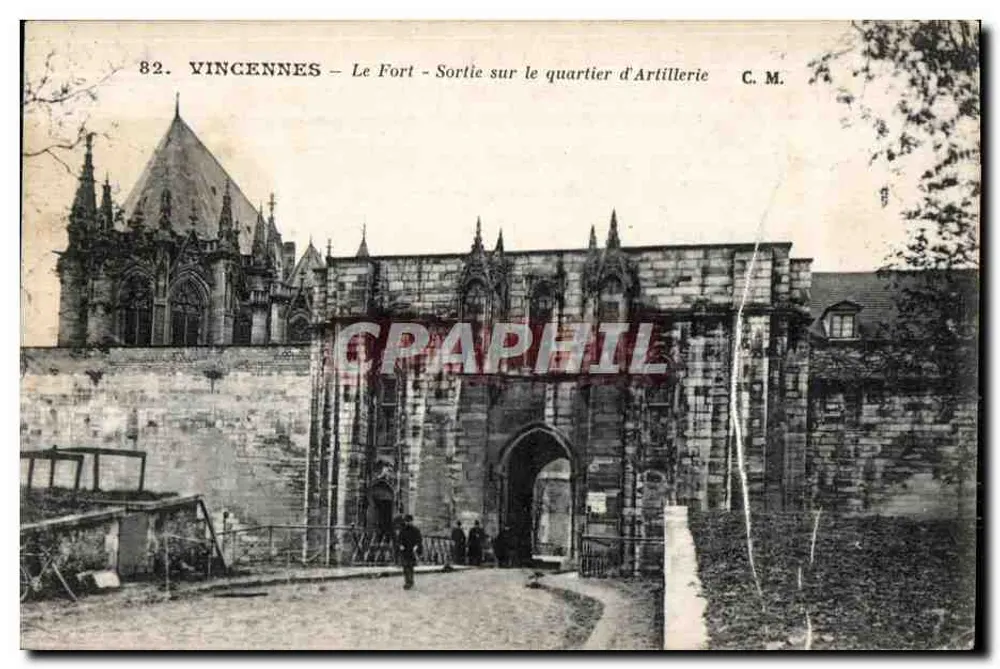 Vincennes — Das Fort — Ausblick auf den Artilleriebezirk — C. M. — n° 82 - Vorderseite