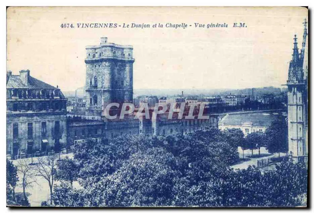 Vincennes - Le Donjon et la Chapelle - Vue générale - E.M. - Vorderseite