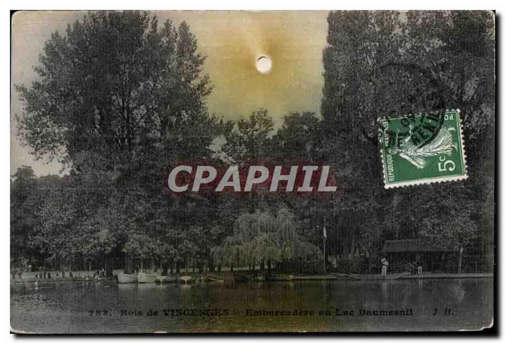 Bois de VINCENNES — Embarrcadère au Lac Daumesnil — J.H. éditeur - Frente