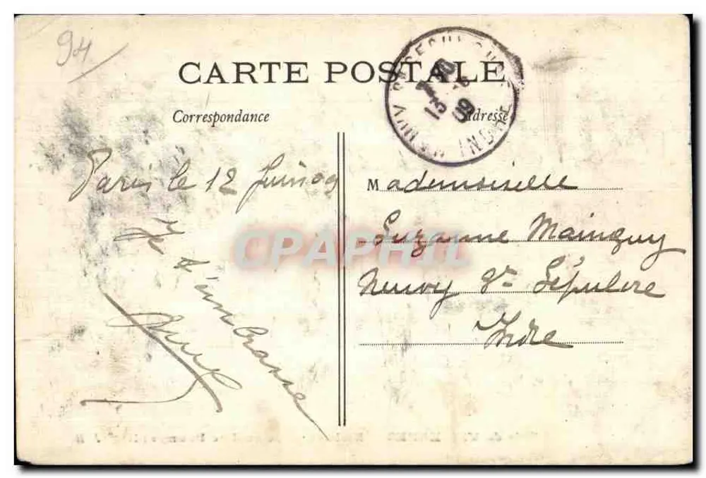 Bois de VINCENNES — Embarrcadère au Lac Daumesnil — J.H. éditeur - Verso