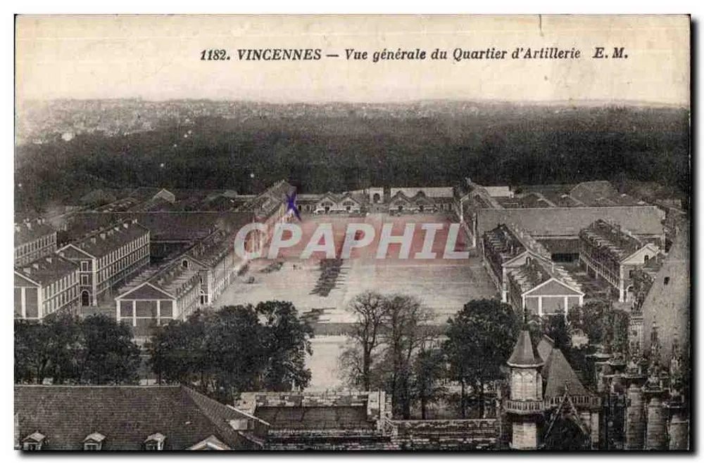 Vincennes — Vue générale du Quartier d'Artillerie — E.M. n°1182 - Vorderseite