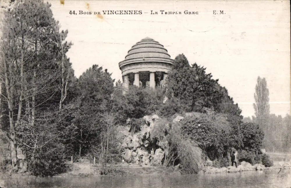 Bois de Vincennes — O Templo Grego — E.M. n°44 - Frente