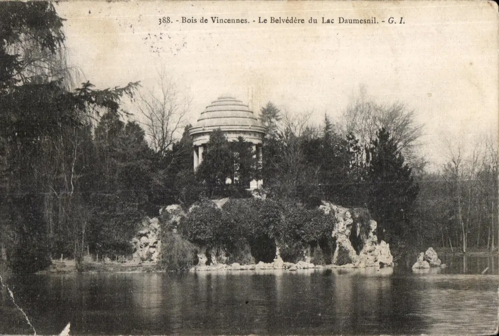 Bois de Vincennes - Der Belvédère des Sees Daumesnil - G. I. - n°388 - Vorderseite
