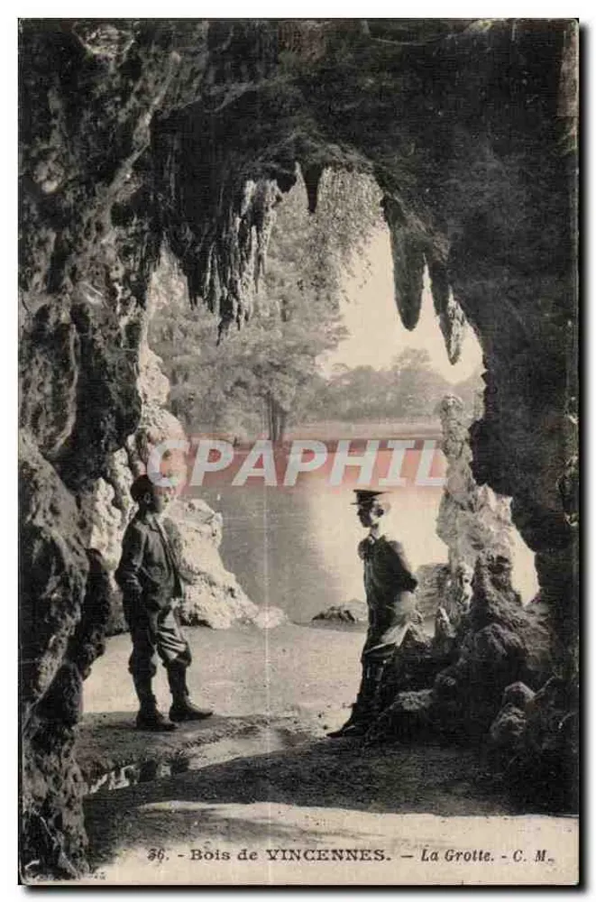 Bois de Vincennes — Die Höhle — C. M. - Vorderseite