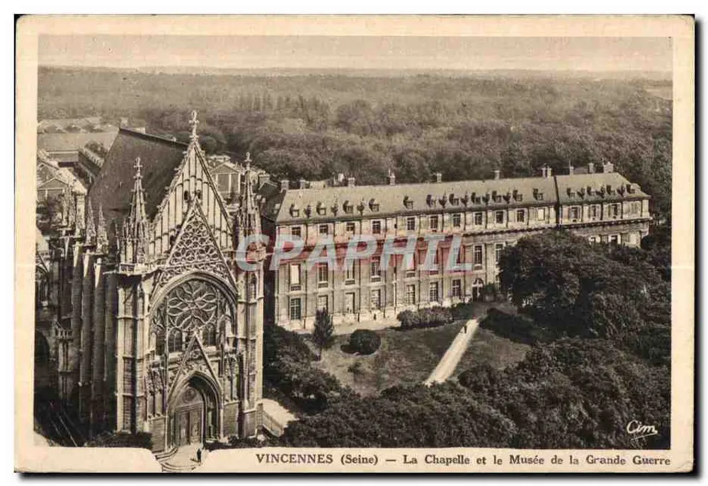 Vincennes (Seine) — Die Kapelle und das Museum der Großen Krieg — Cim - Vorderseite