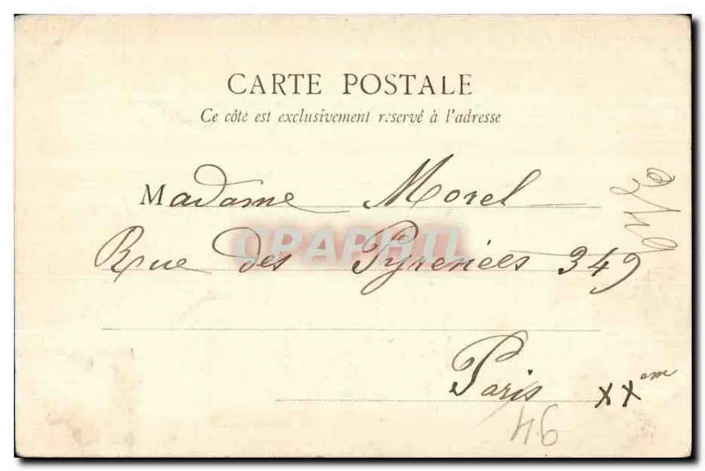 Bois de Vincennes — Der Bach des Lac des Minimes — B. F., PARIS - Rückseite