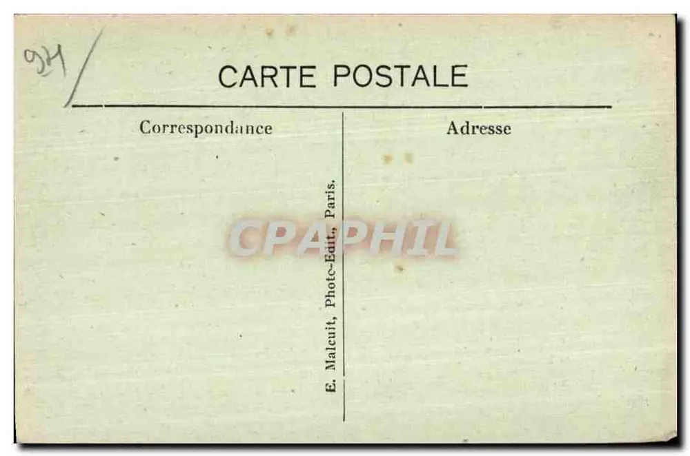 Vincennes — O Donjon — Vista interna — E.M. - Verso