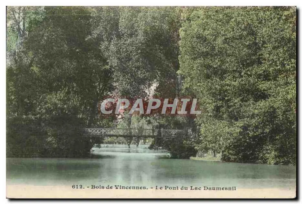 Bols de Vincennes — Ansicht des Brücke des Sees Daumesnil — 612 - Vorderseite