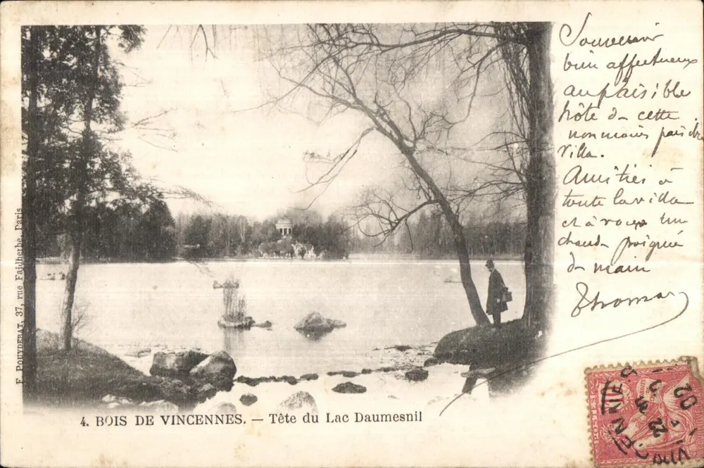 Bois de Vincennes — Kopf des Sees Daumesnil — F. POUYNEAT, Paris - Vorderseite