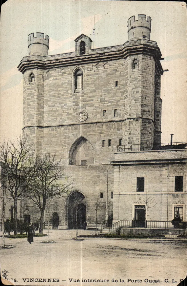 Vincennes — Innere Ansicht der Westtür — C. L. C. - Vorderseite