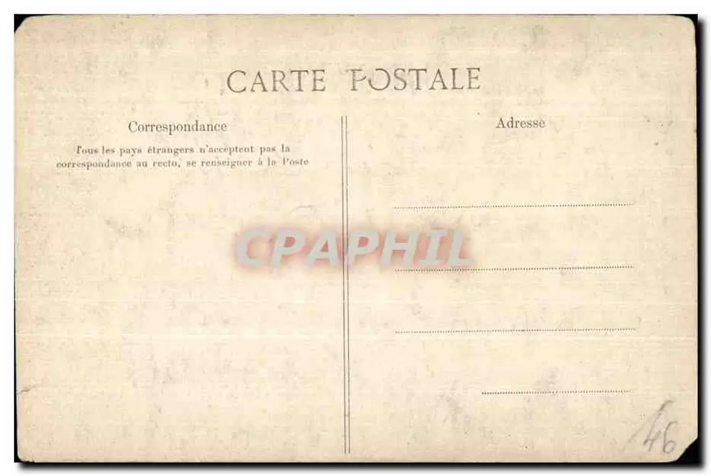 Vincennes — Innere Ansicht der Westtür — C. L. C. - Rückseite