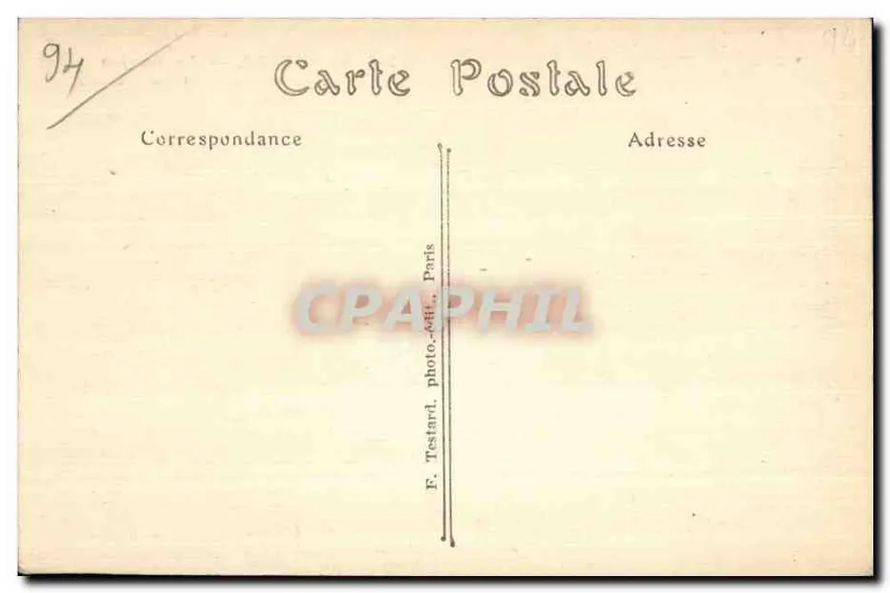 Vincennes — Der Bergfried und die Gräben des Schlosses — E.M. Nr. 288 - Rückseite