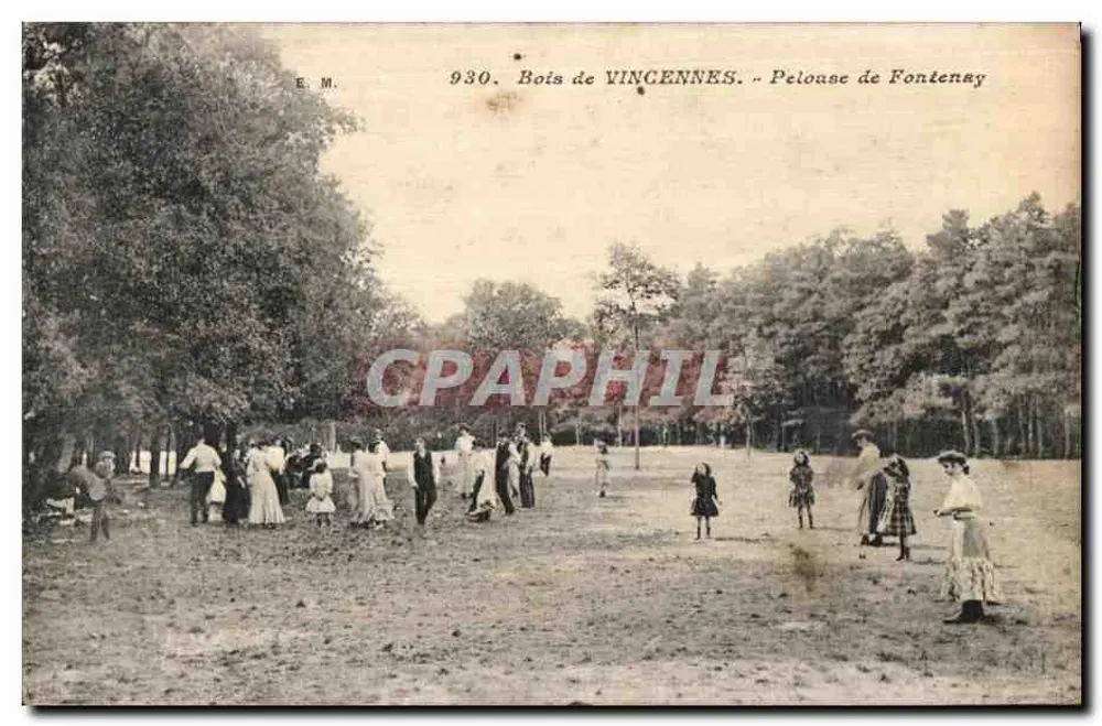 Bois de Vincennes — Pelouse de Fontenay — E.M. n°930 - Vorderseite