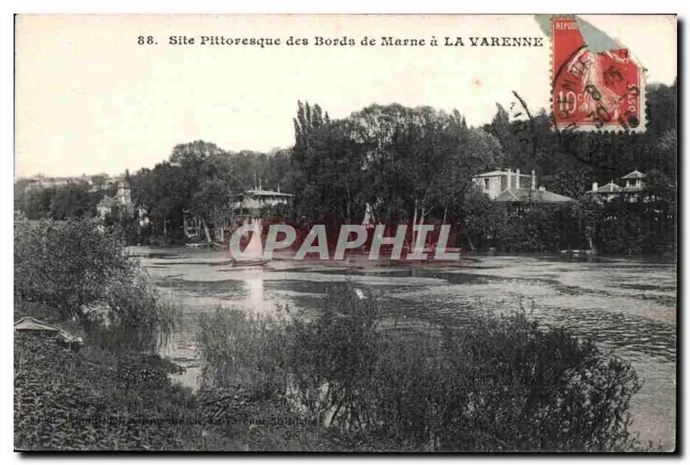 Ufer der Marne in La Varenne — pittoresker Ort — Verlag L.P.M. Paris, n°88 - Vorderseite