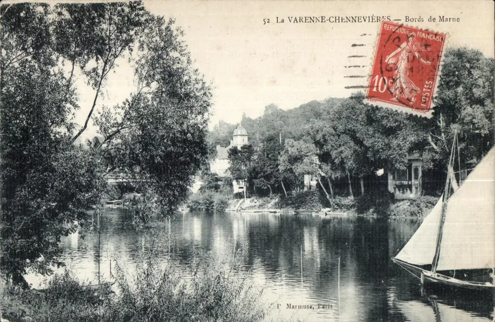 La Varenne-Chennevières — Ufer der Marne — F. Marmuse, Paris - Vorderseite