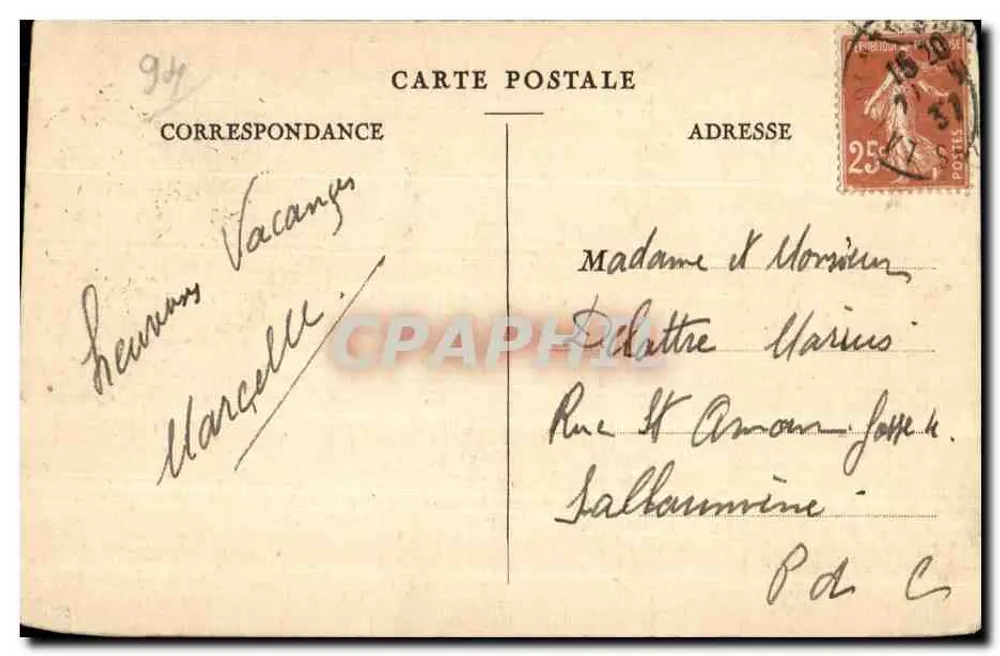 La Varenne-Chennevières — Die Insel der Liebe — N°33 — Nissard - Rückseite