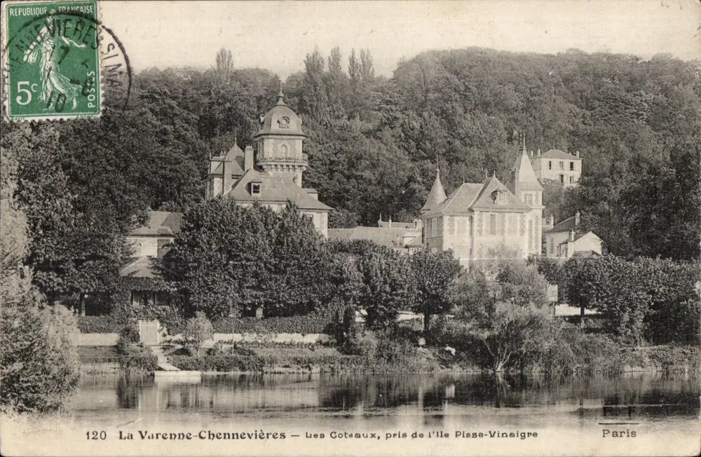 La Varenne-Chennevières — Die Hügel, vom Insel Pisse-Vinaigre aus — Paris - Vorderseite